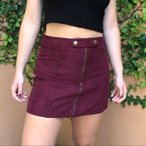 LF Suede Mini Skirt